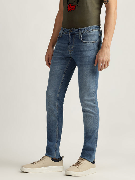 Antony Morato Men Washed Mid-Rise Jeans