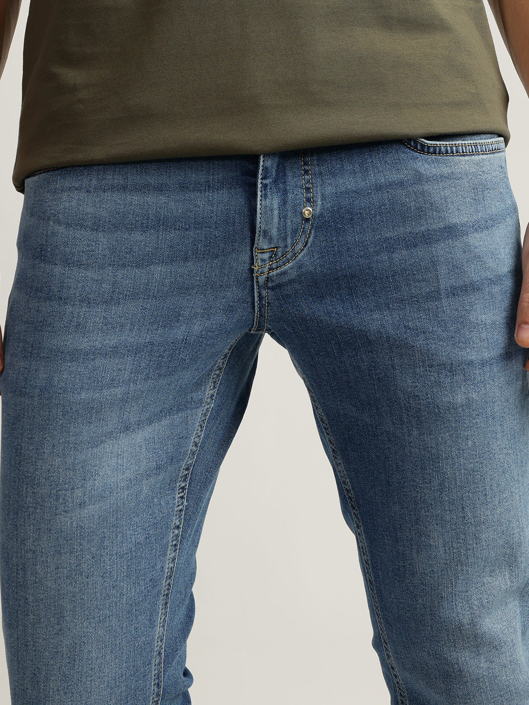 Antony Morato Men Washed Mid-Rise Jeans