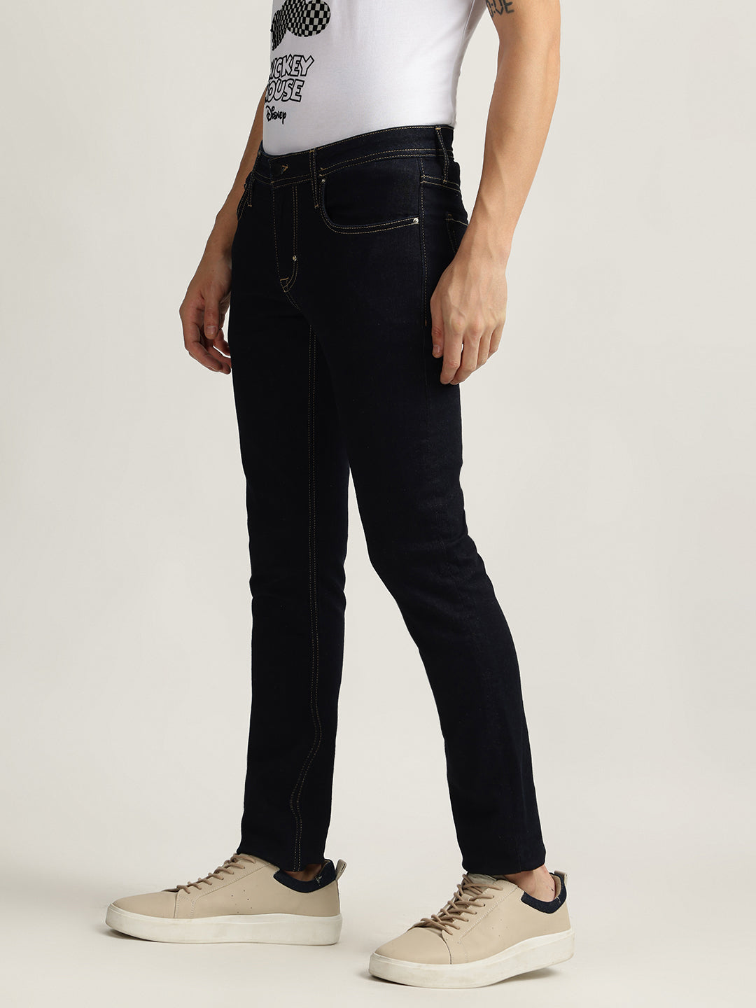 Antony Morato Men Solid Mid-Rise Jeans