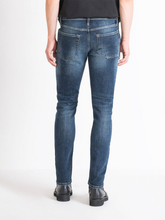 Antony Morato Men Blue Washed Tapered Fit Mid-Rise Jeans