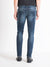 Antony Morato Men Blue Washed Tapered Fit Mid-Rise Jeans