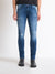 Antony Morato Men Blue Washed Tapered Fit Mid-Rise Jeans