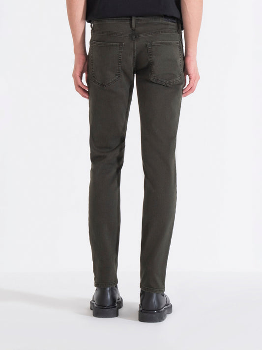 Antony Morato Men Green Solid Tapered Fit Mid-Rise Jeans