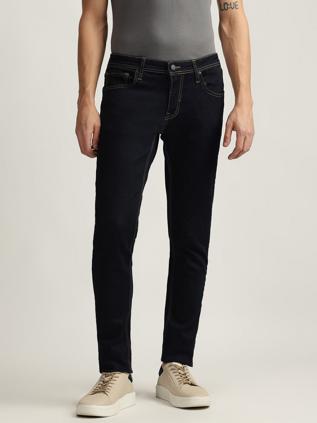 Antony Morato Men Solid Mid-Rise Jeans