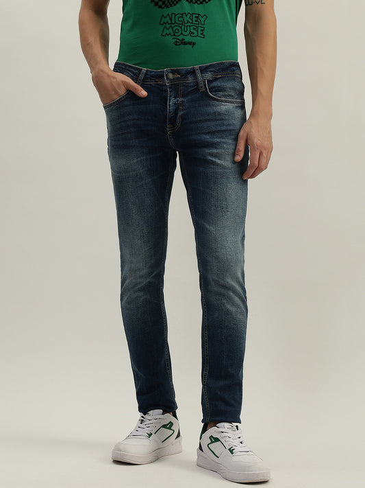 Antony Morato Men Washed Mid-Rise Jeans