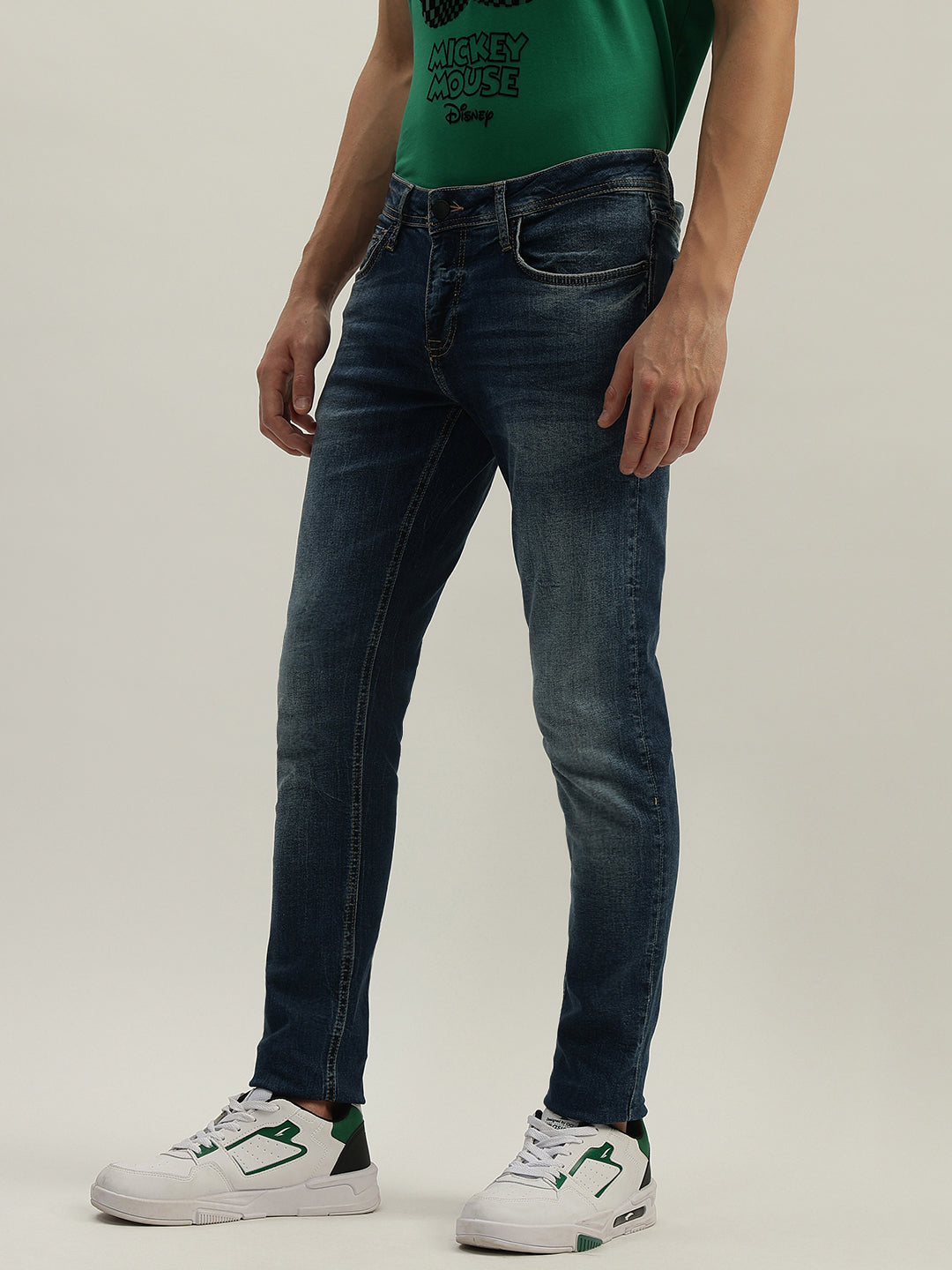 Antony Morato Men Washed Mid-Rise Jeans