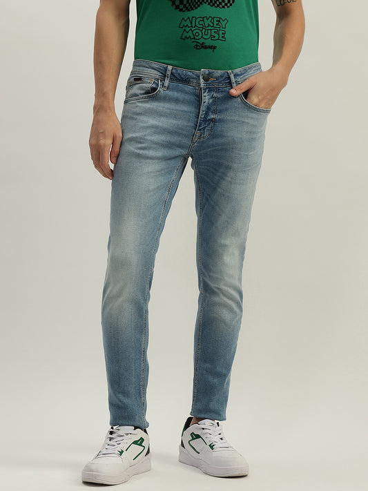 Antony Morato Men Washed Mid-Rise Jeans