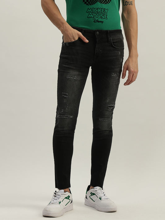 Antony Morato Men Washed Mid-Rise Jeans