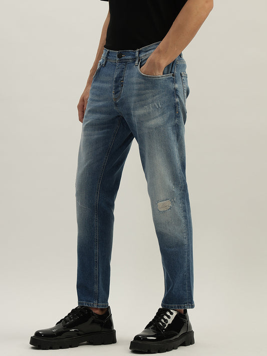 Antony Morato Men Washed Mid-Rise Jeans