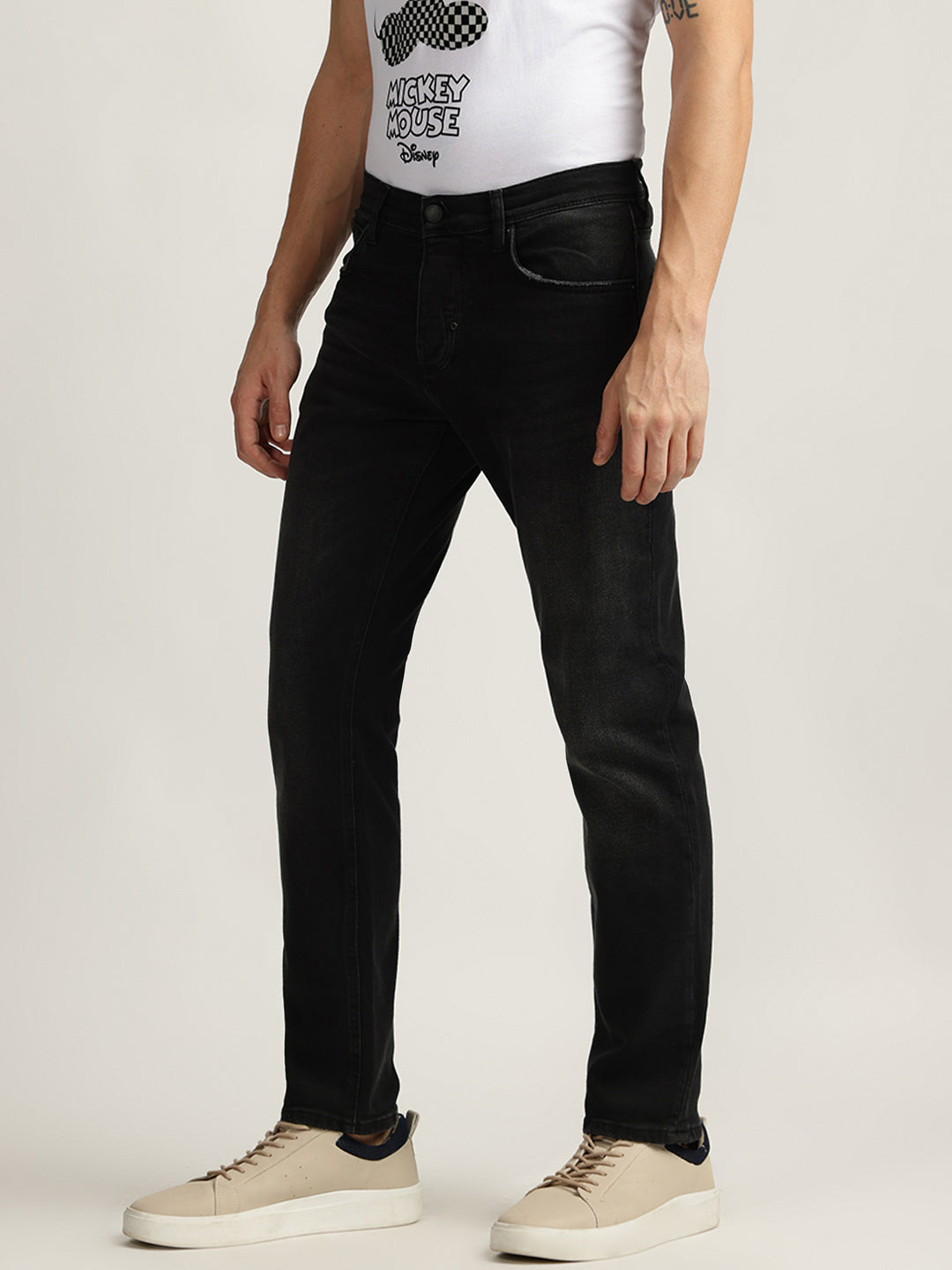 Antony Morato Men Washed Mid-Rise Jeans