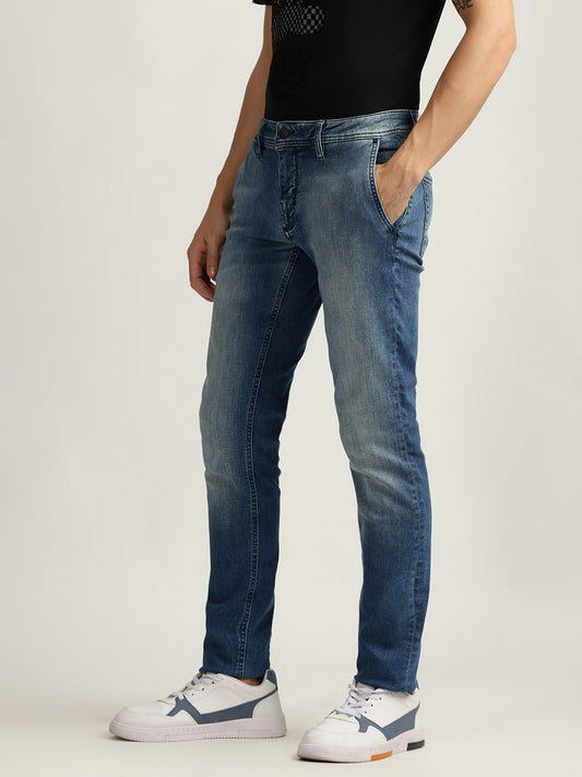 Antony Morato Men Washed Mid-Rise Jeans