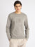 Antony Morato Men Grey Solid Round Neck Full Sleeves Sweatshirt