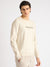 Antony Morato Men Beige Solid Round Neck Full Sleeves Sweatshirt