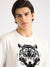 Antony Morato Men Cream Printed Round Neck Full Sleeves Sweatshirt