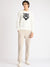 Antony Morato Men Cream Printed Round Neck Full Sleeves Sweatshirt