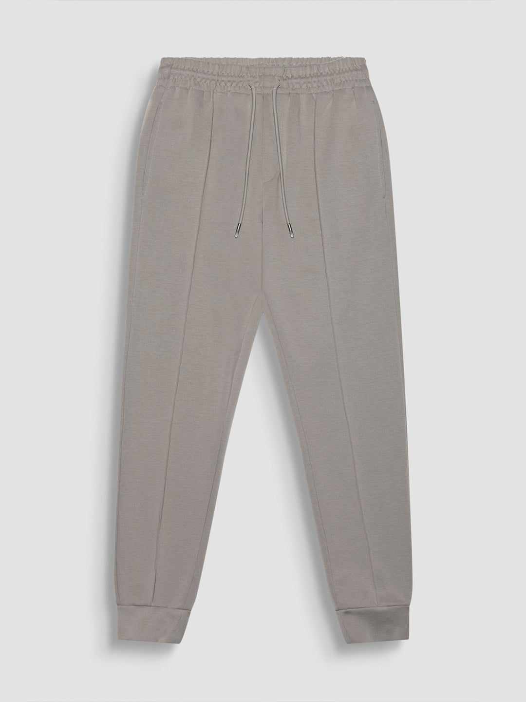 Antony Morato Men Grey Solid Carrot Fit Mid-Rise Joggers Style Track Pant