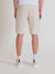 Antony Morato Men Beige Solid Mid-Rise Regular Fit Bermuda Shorts