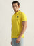 Antony Morato Men Yellow Solid Polo Collar Short Sleeves T-Shirt