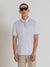 Antony Morato Men White Solid Collared Short Sleeves Polo T-shirt