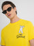 Antony Morato Men Yellow Printed Round Neck Short Sleeves T-shirt