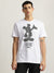 Antony Morato Men White Printed Round Neck Short Sleeves T-Shirt