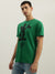 Antony Morato Men Green Printed Round Neck Short Sleeves T-Shirt