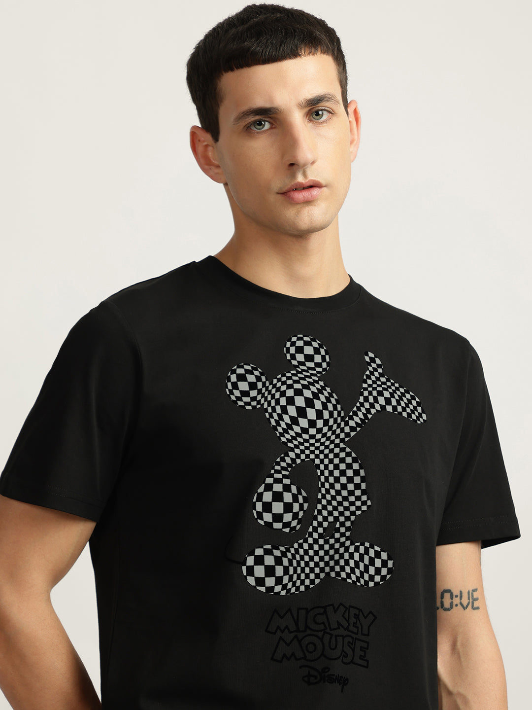 Antony Morato Men Black Printed Round Neck Short Sleeves T-Shirt