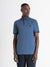 Antony Morato Men Blue Solid Polo Collar Short Sleeves T-Shirt