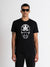 Antony Morato Men Black Printed Round Neck Short Sleeves T-Shirt