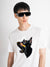 Antony Morato Men White Printed Round Neck Short Sleeves T-Shirt