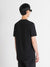 Antony Morato Men Black Solid Round Neck Short Sleeves T-Shirt