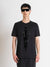 Antony Morato Men Black Printed Round Neck Short Sleeves T-Shirt