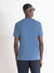 Antony Morato Men Blue Solid Round Neck Short Sleeves T-Shirt