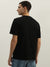 Antony Morato Men Black Printed Round Neck Short Sleeves T-Shirt