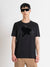 Antony Morato Men Black Printed Round Neck Short Sleeves T-Shirt