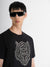 Antony Morato Men Black Printed Round Neck Short Sleeves T-Shirt