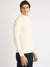 Antony Morato Men Cream Solid Turtle Neck Full Sleeves Sweater