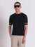 Antony Morato Men Black Solid Round Neck Short Sleeves T-shirt