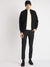 Antony Morato Men Black Solid Mock Neck Full Sleeves Cardigan