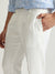 Antony Morato Men Cream Solid Mid-Rise Carrot Fit Single-pleated Trouser