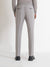 Antony Morato Men Grey Solid Slim Fit Mid-Rise Single-Pleated Trouser