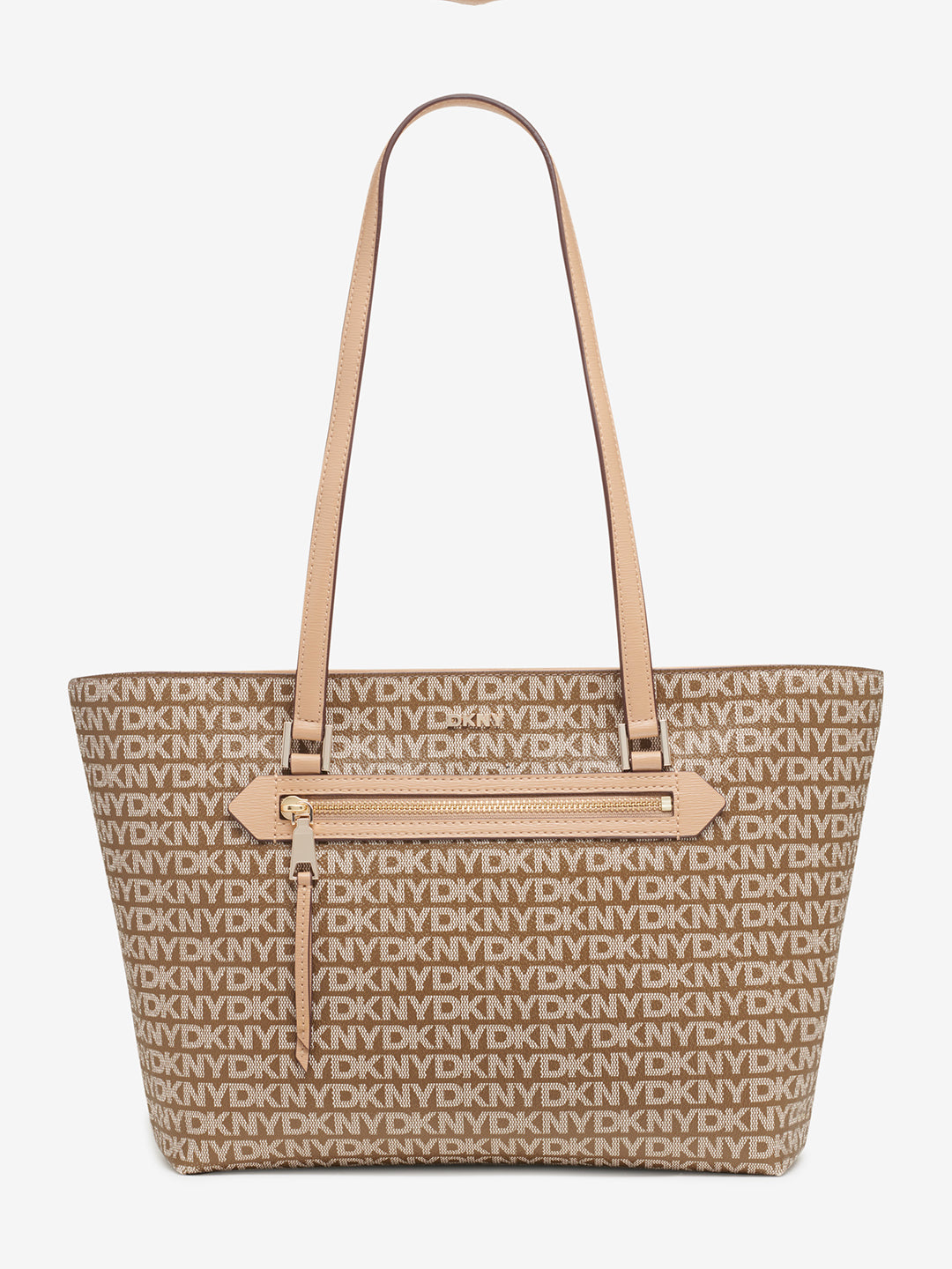 Dkny Women Brown Printed Tote Bag