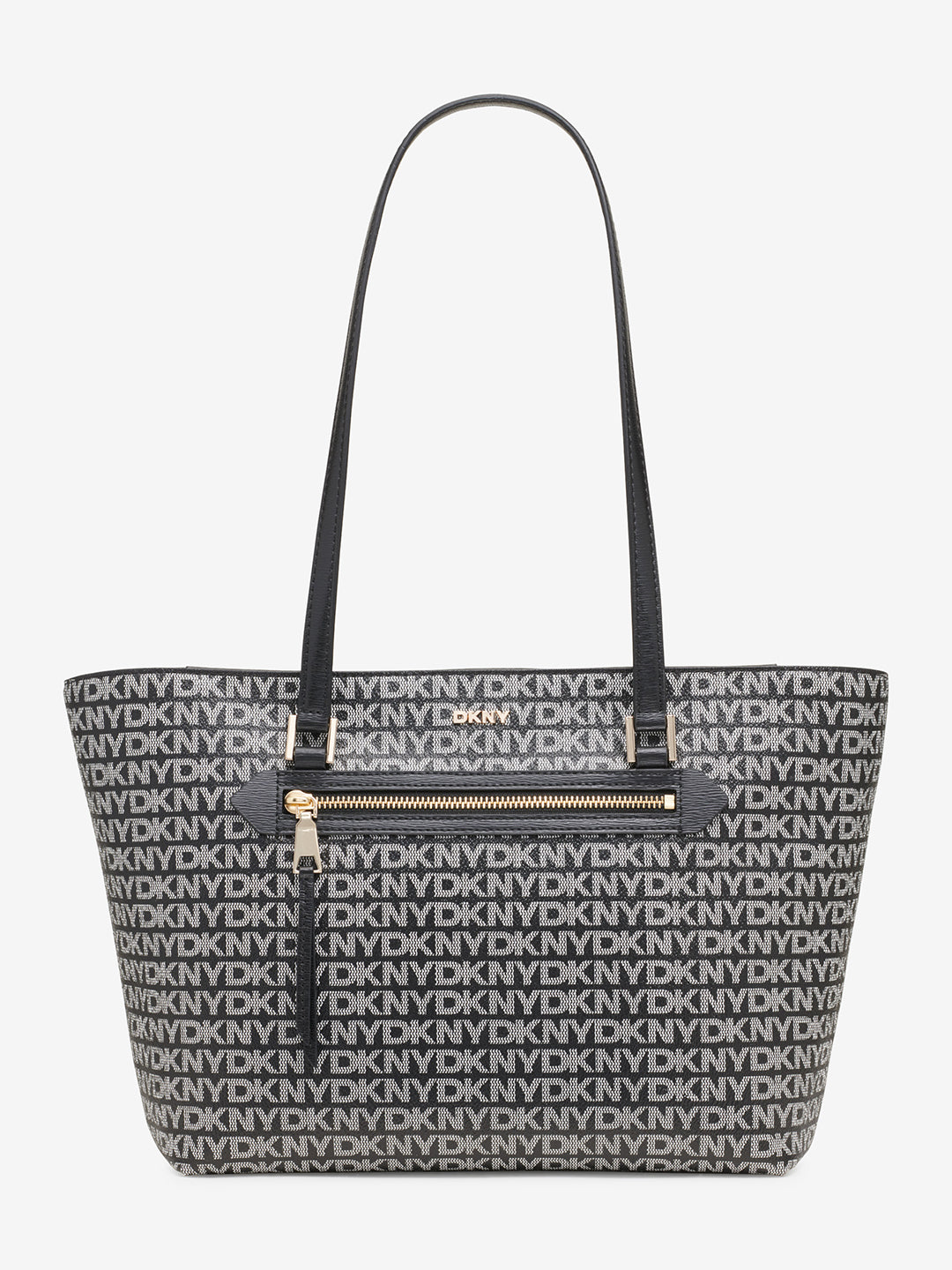 Dkny Women Black Printed Tote Bag