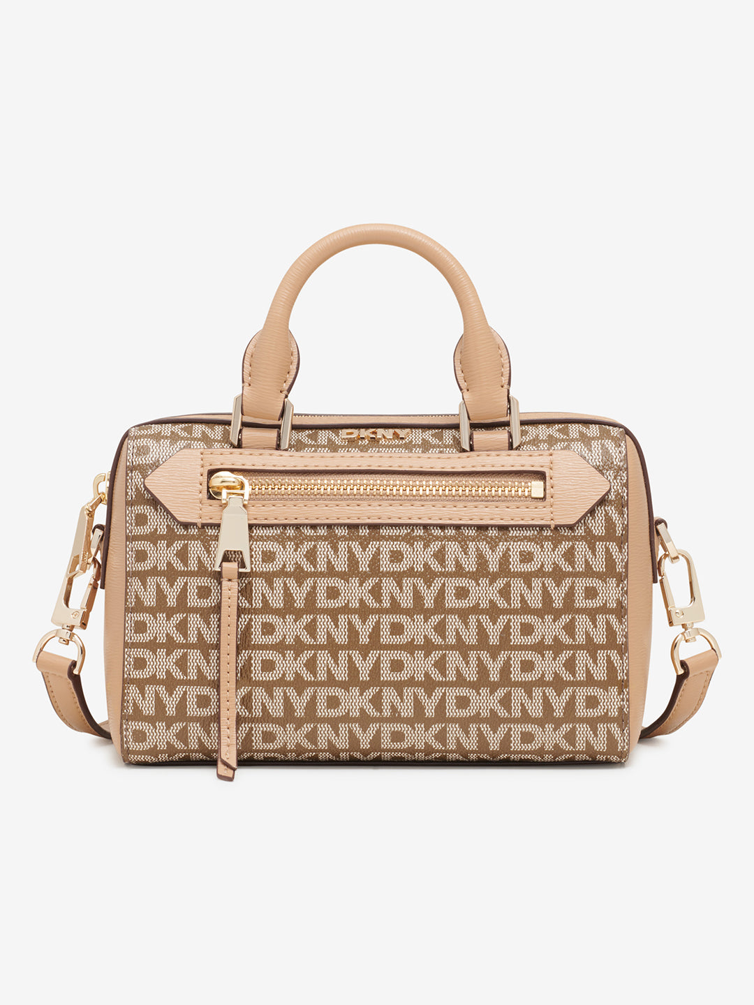 Dkny Women Brown Printed Handheld Bag