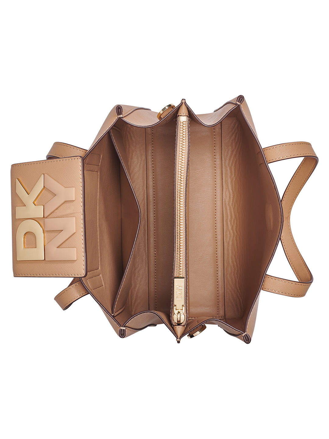 Dkny Women Brown Solid Crossbody Bag