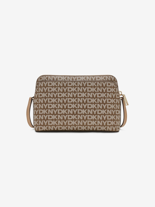 Dkny Women Brown Printed Crossbody Bag