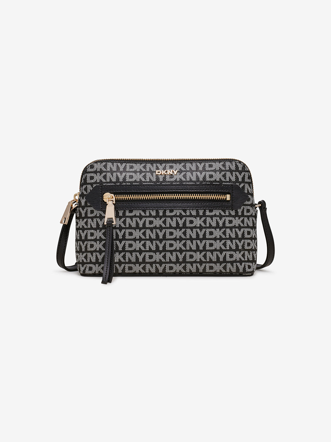 Dkny Women Black Printed Crossbody Bag