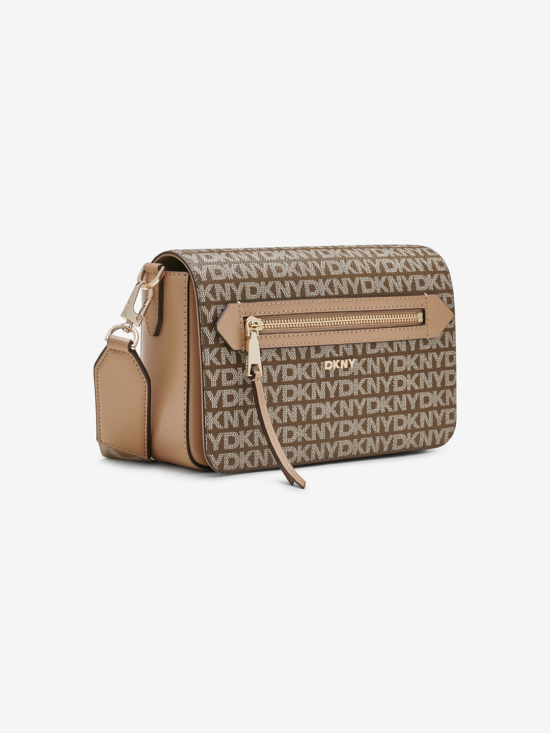 Dkny Women Brown Printed Crossbody Bag