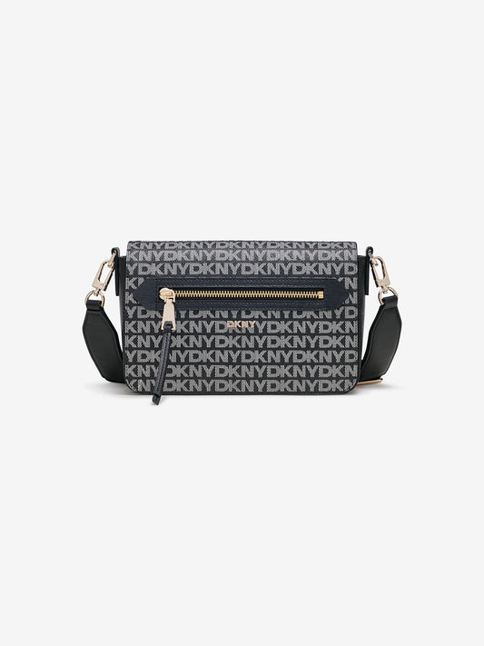 Dkny Women Black Printed Crossbody Bag