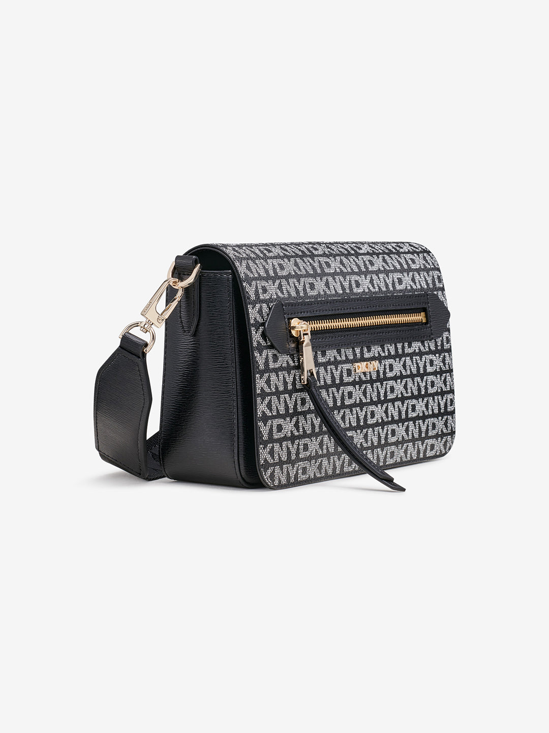 Dkny Women Black Printed Crossbody Bag